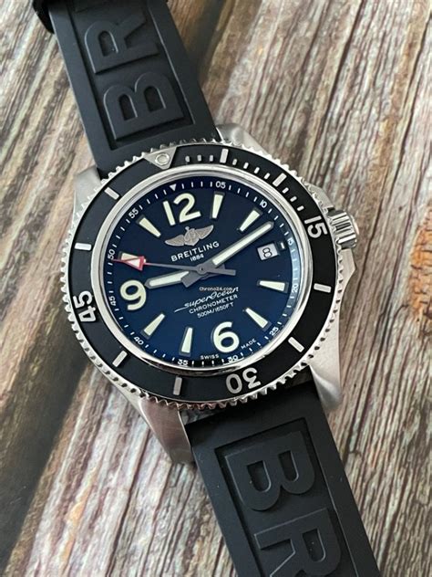 breitling superocean rubber|breitling superocean rubber strap replacement.